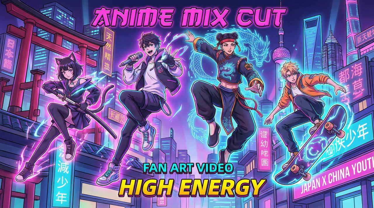 蘑菇视频二次元亚文化：甜心社区高燃混剪视频